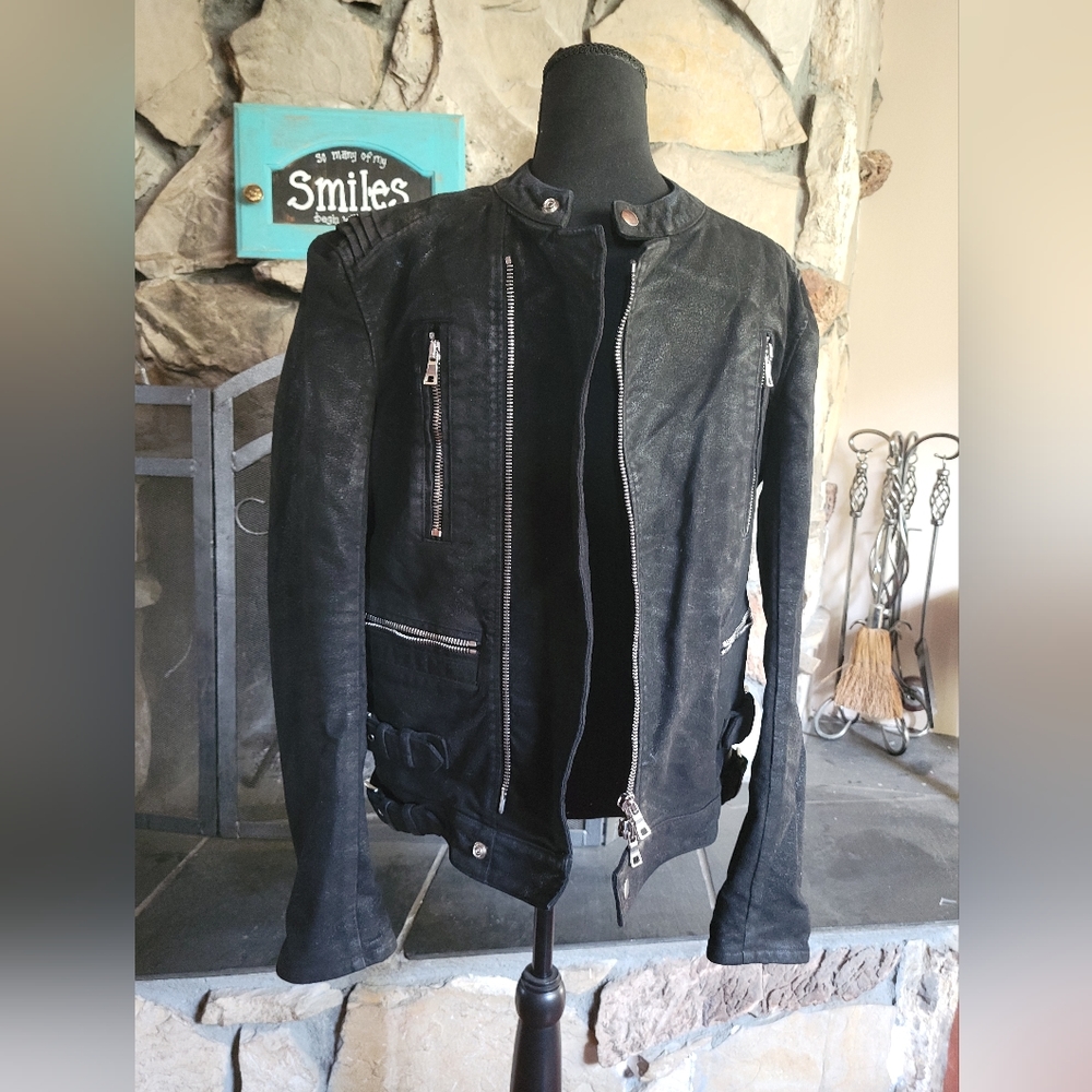 Balmain Paris Moto Jacket Size M